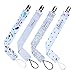 Produktbild Storeofbaby Cute Dummy Schnuller Clip Halter für Baby Boys Girls, Zahnen Ring Spielzeug, Soothie Schnuller Leine, Neugeborene Dusche Geschenk Set Packung mit 4 …