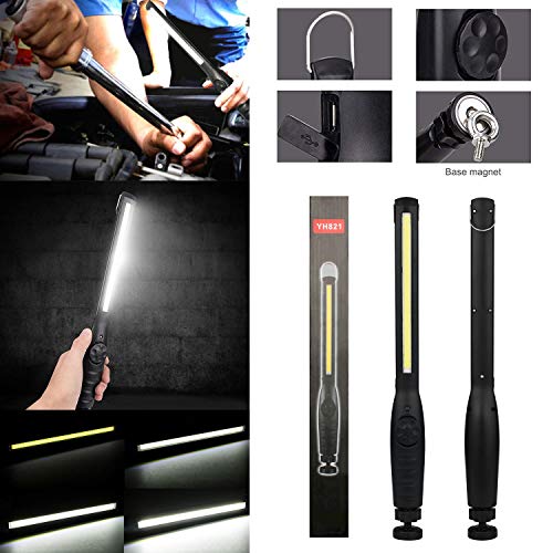 Preisvergleich Produktbild QUMOX COB LED Akku Werkstattleuchte Handlampe Werkstattlampe Taschenlampe
