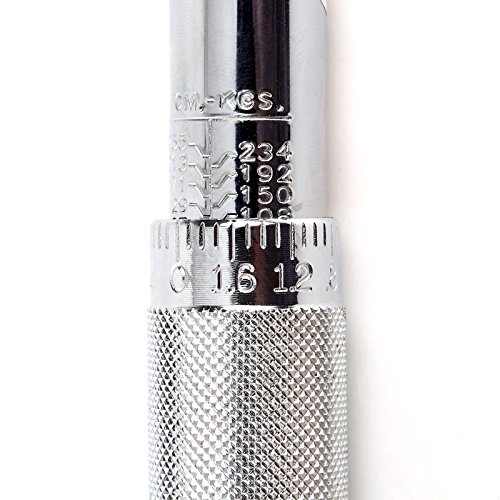 1/4 0,6 cm Ratsche Drehmomentschlüssel 5–25 Nm 4–18 ft/lbs + Aufbewahrungstasche - 2