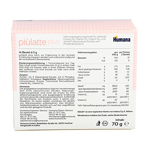 PIULATTE plus Humana Pulver z.Herst.e.Susp.z.Einn. 70 g Pulver zur Herstellung einer Suspension zum Einnehmen - 3
