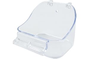 MIMZEMAMZ Parrot Bath Box Bird Cage - 1 Piece Parakeet Caged Accessory Supplies Bathing Tub Bath for Most Birdcage Pet Parrot Budgie Parakeet Lovebird Cockatiel Cage Water Shower Transparent