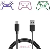 Kontorland Gaming USB-C Kablo - Siyah 1.5 Metre | Xbox, PS5 Gamepad ve Akıllı Telefonlar i&ccedil;in USB Type-C Bağlantı ve Hızlı Şa