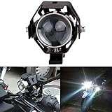 3 modos: high-low-strobe. va a cambiar entre estos tres modos por encender/apagar cada vez. con CREE U5 originales de luz, más brillante y más estable de perlas, hacer que su motocicleta el más fresco en la carretera.