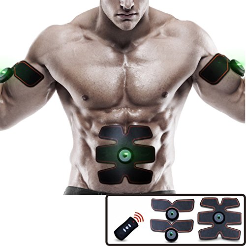 Elektrostimulator Bauch Beine Arme Frauen/Mann Bauchmuskel Trainer Abnehmen Effektiv Massagegerät Gürtel Elektrostimulationsgerät USB Ladegerät - 2