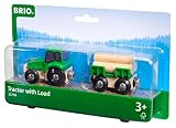 BRIO 33799 – Traktor mit Holz Anhänger, bunt - 2