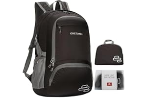 ONETOALL Składany plecak 30 litrów, Ultralekkie plecaki turystyczne, torba podróżna dla mężczyzn i kobiet, nadaje się do jazdy na rowerze, na wycieczki, wspinaczkę i do uprawiania sportu.