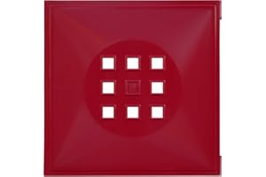Dekaform Designer Regaltür als Fach-Einsatz, Regalsysteme mit Mass ca. 33,6cm x 33,6cm, Tür selber einbauen mit Anleitung für Ikea Regal Expedit Kallax Nornäs - Würfel Flexi - XXXL Lutz - Quelle Raumteiler - Sonderfarbe (Bordeaux-rot)