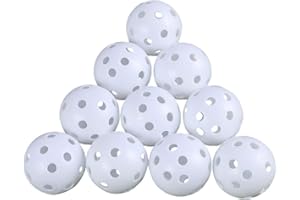 CLISPEED 24pcs Golf Balls Plastic Hollow Golf Training Ball for Golf Practice (White)