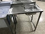 Ideal barras de hosteleria FREGADERO INDUSTRIAL 800X500X850 MM ACERO INOX