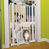 Ferplast 73300411 Absperrgitter mit Türe Pet Gate, für Hunde und Katzen, Maße: 73 x 105 cm, weiß - 2