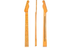 Bozaap Cuello de guitarra eléctrica, 22 piezas de repuesto para guitarras de cuello de arce para guitarra