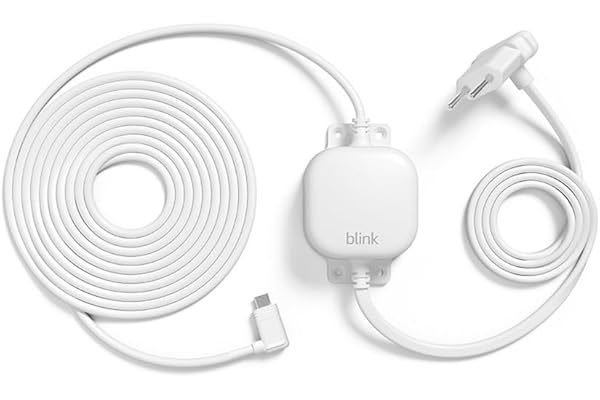 Adaptador de corriente resistente a la intemperie Blink de 4 m para Blink Mini 2 (blanco)