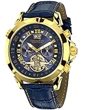 Calvaneo 1583 Astonia 'Luxury Blue GOLD' Automatikuhr Kalenderkomplikation