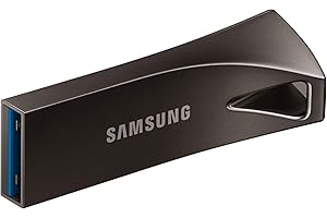 Samsung Flash Drive BAR PLUS MUF-512BE4/APC Chiavetta USB Pen Drive da 512 GB, colore grigio, velocità di lettura fino a 400 MB/s, compatibile con PC, notebook, TV, stereo