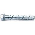 CONFAST LDC383 3/8" x 3" Zinc Plated Large Diameter Concrete Screw for Anchoring to Masonry, Brick or Block (30 per Box)