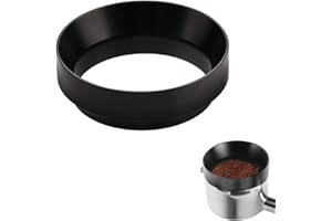 AILELAN 51mm Dosing Funnel, Magnetic Espresso Dosing Funnel 51mm Portafilter Funnel, Coffee Accessories Barista Aluminum Alloy Espresso Coffee Dosing Ring Coffee Machine Accessories for Barista, Home (Black)