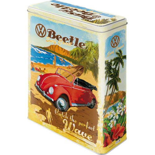 Nostalgic-Art 30317 Volkswagen VW Bulli, Beetle – Ready for the Summer / Beach, Vorratsdose XL - 2