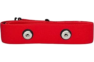 ‎FITCENT Fitcent Ersatzgurt für Herzfrequenzmesser, verstellbar, weich, kompatibel mit Myzone MZ-3 MZ-1 (nicht für Myzone Switch), Rot/Ausflug, einfarbig (Getaway Solids)