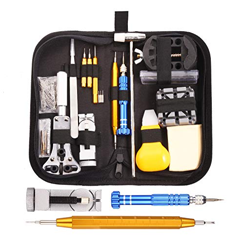GUSODOR Montres Kit Professional Multi-Tool Trousse D'outils de Montre Tool Kits et Outils de Réparation à Outils Parfait pour Débutants Professionnels Horlogers Collecteurs