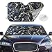 Produktbild ghkfgkfgk Car Sun Shade SUV Trucks Vehicle Minivan UV Ray Heat Reflector Visor Protector Front Window Sunshade-Glow Dark Constellations Midnight