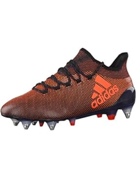 adidas Herren Fussballschuhe X 17.1 SG CBLACK/SOLRED/SORANG 45 1/3