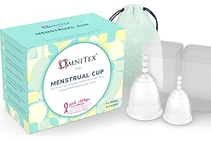 LIMDO Menstrual Cups for Breast Cancer | 100% Pure Medical Grade Silicone | Safe Eco-Friendly Tampon & Pad Alternative | Non-Toxic ISO10993 Tested | BPA & Latex-Free (SML-LRG)