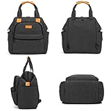 BRINCH Baby Wickeltasche mit wasserdichter Wickelunterlage, Mehrzweck Reise Wickelrucksack Baby Wickelhenkeltasche einschließlich Isolierte Beutel, Baby Windel Tagetasche inklusive Kinderwagenbefestigungen - 2