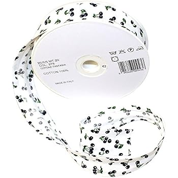 Inastri Azetat-Satin Schrägband – Hochzeitsweiß, 25/5/5 Mm, 20 M Rolle, Einfach Gefaltet