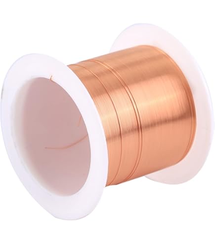 BNTECHGO 20 AWG Magneet Draad - Geëmailleerde Koperdraad - Geëmailleerde Magneet Winding Wire - 4oz - 0.05 Diameter 1 Spoel Coil Natuurlijke Temperatuur Rating 155℃ Op grote schaal gebruikt voor