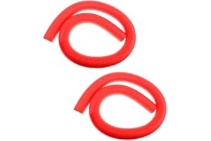 rockible 2pcs / Pack Nouilles de Piscine Flottantes Noyau Solide Flotteurs de Natation Nooldes, équipement D'entraînement de Natation d'apprentissage-Couleurs, Rouge