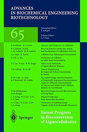 Recent Progress in Bioconversion of Lignocellulosics: 65 (Advances in Biochemical Engineering/Biotechnology, 65)