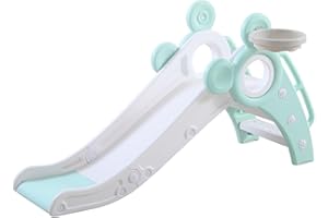 GROWAYSTORY Faltbare Rutsche für Innen und Außen, ab 1 Jahr, Kinderrutsche für den Garten, Geschenk für Kinder, Geburtstagsgeschenk (Grün)