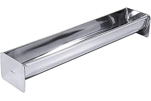 Contacto Terrinenform 35 cm 900ml Edelstahl 18/10 Dachrinnenform, Gastro-Qualität, spülmaschinengeeignet, für Pasteten, Parfaits & Desserts