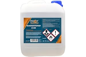 INOX-LIQUIDSYSTEMS INOX® IX400 Dégraissant et dissolvant en silicone, 5 litres - produit nettoyage multi-usage pour décoller et retirer de silicone, de graisse, d'huile et de cire
