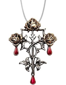 Rosen Anhänger Amulett Talisman Magischer Schmuck mit Halskette Rosenanhänger Schmucksäckchen und Karte - Ewige...