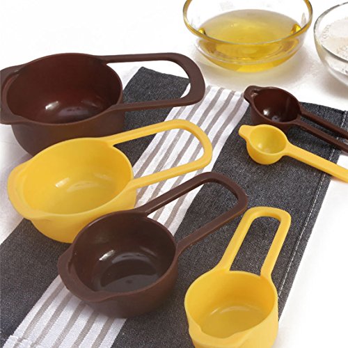 CAN_Deal Messbecher Cup Kochen Backen Messlöffel Tassen Kunststoff Messlöffel verschachtelte Mischen - 2