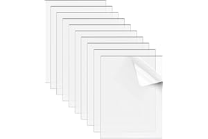 XUBX 10 Pieces 15x20cm 3mm Clear Acrylic Sheets, Transparent Plexiglass, Perspex Sheets, Perspex Plastic Panel for Picture Frame Glass Replacement, Projects Display, Painting