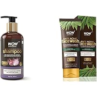 WOW Skin Science Red Onion Black Seed Oil Shampoo With Red Onion Seed Oil Extract, Black Seed Oil And WOW Skin Science…