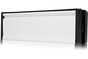 UAP Xfort MailPlate 10" Letterplate White, Premium Draught Proof Postal Letterbox, Telescopic Sleeved Letter Box for Wooden, Composite and uPVC Midrail Doors with 40-80mm Door Thickness.