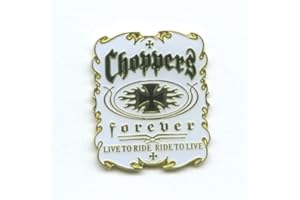 hegibaer 0035 Pin’s en métal style biker avec inscription Choppers Forever