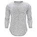 Produktbild Elecenty Rundhals Blusen Herren,Männer Slim Fit Sweatshirts Poloshirt Langarmshirt Blusentop Top Oberteile Shirt Herbstmode Herrenhemden Pulli Bluse