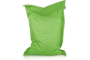‎BUBIBAG BuBiBag XXL Sitzsack, Outdoor Sitzsäcke für Kinder und Erwachsene, Bodenkissen Beanbag Fatboy wetterfest (Kiwigrün 200x140cm)