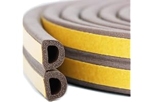 AIDEGER Taśma uszczelniająca do drzwi i okien, samoprzylepna taśma piankowa, uszczelka do drzwi, gumowa, EPDM, izolacja akustyczna