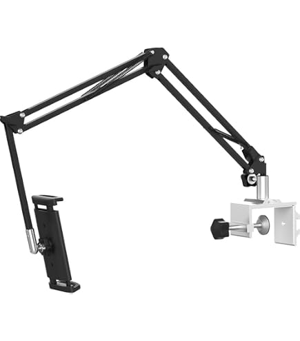 ULANZI T2 Tablet-Halter Mit Arm – Verstellbar, Karbonstahl, Für Bett Und Schreibtisch, Bis 12,9 Zoll