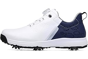 Adoff Herren Golfschuhe sind wasserdicht, Abriebfest und rutschfest Golfschuhe Herren Drehschnalle