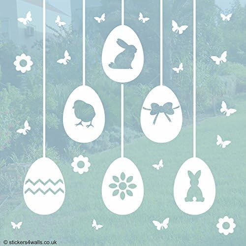Easter Egg Window Stickers - Easter Home or Shop Window Decoration