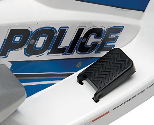 Peg Perego ED0910 – Elektro-Motorrad Raider 6V Polizei weiß/blau - 3