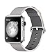 Produktbild Apple Watch 38mm Edelstahlgehäuse mit Nylon-Armband Silber-perlgrau