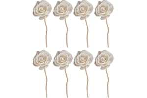 ‎CABILOCK Cabilock Aromatherapie Diffusorstäbchen Blumen-Design 8 Stück Rattan Stäbchen Für Ätherische Öle Und Raumduft Ideal Für Wohnzimmer Schlafzimmer Und Küche