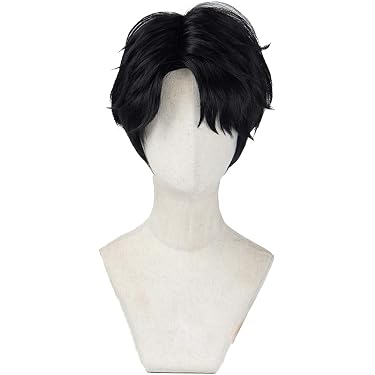 Alacos Uni-Cosplay Perücke – Kurz, Glatt, Rotbraun, Mit Perückenkappe, Für Anime-Party & Kostüme